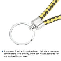 Uxcell pletenica kožna privjes za ključeve, remen s ključem za ključeve, boje, boje