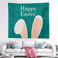 Proljetni zeko uskrsni viseći baner pozadina zabave za zabavu, 80x Uskrsna jaja pozadina cvijeta za spavaće sobe
