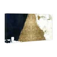 Wynwood Studio Abstract Wall Art Canvas Otisci Noć i dan - zlato, zlato