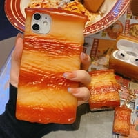 Slatka Futrola za telefon s hranom kompatibilna s hands-om smiješna imitacija mesa četiri ugla zadebljana Zaštita