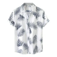 Polo majice za muške ljetne casual havajski cvjetni print košulja kratka rukava majica