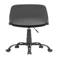 Moderna uredska stolica s naslonjačem, u crnoj boji