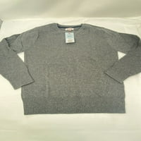 Džemper s dječačkim izrezom u obliku slova 'S - Prugasti sivi' s & &
