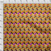 Jednobojni pamučni dres u žutoj boji geometrijska tkanina za šivanje tiskana zanatska tkanina širine dvorišta