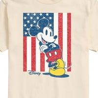 Disnei - američka zastava s Mikijem mišem - muška majica kratkih rukava s uzorkom