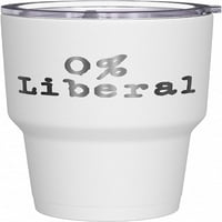 - 0% liberalna - Anti liberalna šalica - šalica za kavu američke zastave - republikanska šalica za kavu - dvostruko