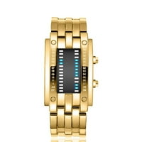 Popust na satove za žene luksuzni Muški sat s datumom od nehrđajućeg čelika digitalni LED sportski ručni sat