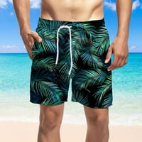 Muške hlače u donjem rublju, muške ljetne Ležerne kratke hlače s printom, široke kratke hlače za plažu s džepom