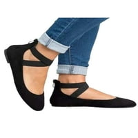 Ženske Ležerne cipele; neklizajuće ravne cipele na navlačenje; lagane ženske cipele; Boja Crna; 6