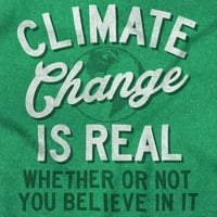 Klimatske promjene idite zeleni dan Zemlje V-izrez majice muškaraca Žene Brisco Brands x