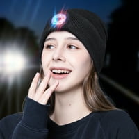 Kapa za glavu u obliku slova u, LED perle, Jednobojni načini punjenja putem a, punjiva jesenska / zimska pletena