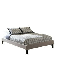 Moderni krevet u različitim veličinama i bojama s presvlakama od tkanine i šiljastim nogama