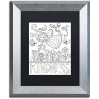 Zaštitni znak likovna umjetnost sjemenke sijanja platno umjetnost Jennifer Nilsson, Black Matte, Silver Frame