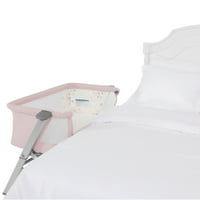 Bassinet i krevet uz krevet, certificirani od strane Bucket-a, jednostavni za sklapanje i nošenje, ružičasti