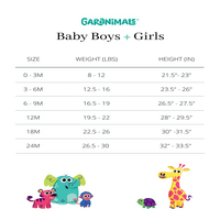 Ganimals Baby Girls Graphic Fleece Top, veličine 6 mjeseci - mjeseci