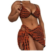Ženski bikini set s printom za plivanje, dva kupaća kostima, odijelo za plažu, Leopard kupaći kostim, Ženski kupaći