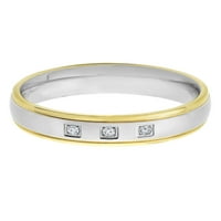 Obalni nakit od pozlaćenog titana 0. Dijamantni prsten s utorima