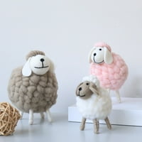 Dekoracija za dnevni boravak, spavaću sobu, osobnost, Slatki kreativni ukras od ovčjeg filca