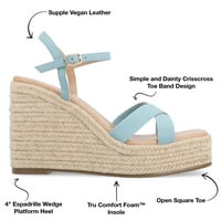 Kolekcija Journee Womens Raniya Tru Comfort Foam Espadrille platforma klinaste sandale