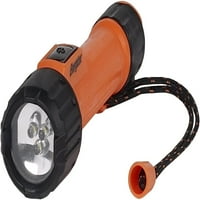 Industrijska svjetiljka u narančastoj i crnoj boji u boji S LED-om