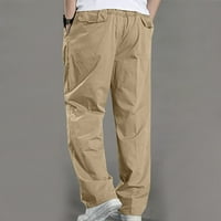 Mikilon muške teretne hlače tanke čvrste ravne hlače povremene vanjske sportove kombinezone hlače muške hlače