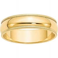 Polukružni prsten od primarnog zlata s finim zrnatim žutim karatnim zlatom, veličine 4