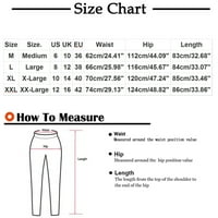 Elastične jednobojne hlače za žene, Plus-size pamučne i lanene Ležerne hlače