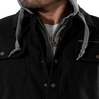 Wrangler radna odjeća Muška jakna s prekrivanom košuljom, veličina S-5xl