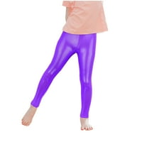 Yoga hlače s visokim strukom za djevojčice djevojke djevojke fitnes plesne hlače gamaša joga sportovi duge hlače