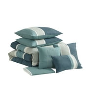 Sweet Home Collection Harvey Suede Comforter Set Teal