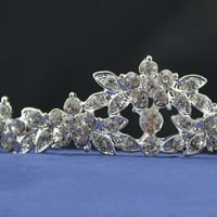 Vjenčani nakit rhinestone cvijet kruna ogrlica naušnice Set