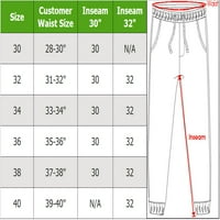 Muški 5 džepova ravna prednji pamuk rastezanje casual chino hlače
