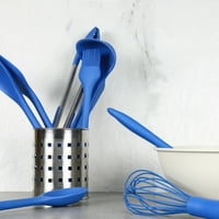Vrhunski set silikonskih kuhinjskih alata i posuđa, Plava