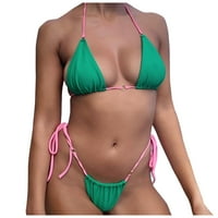 Ženski kupaći kostim u kupaćem kostimu, dvodijelni kupaći kostim u obliku zavoja, bikini za kupanje na plaži,