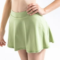 Aayomet joga hlače kratke hlače za žene visoke struke za dizanje teretane joge biciklističke kratke hlače, zeleni