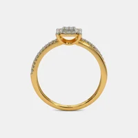 Indija vječna sjaj: Antia prsten - 18kT dijamantski prsten od žutog zlata