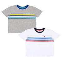 S. Polo Assn. Majica za dječake Stripe, 2-pack, veličine 4-18
