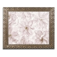Zaštitni znak likovna umjetnost 'prozirni cvjetanje trešnje' platno umjetnost cora niele, zlatni ukrašeni okvir