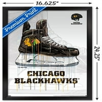 Chicago Blackhocks - zidni plakat za klizanje, 14.725 22.375