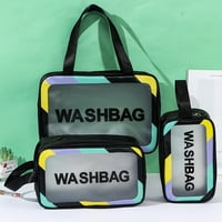 Vodootporna Kozmetička torbica od kože, sklopiva, otporna na stres, s perspektivnim dizajnom ručke, torba za pohranu