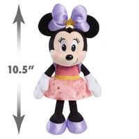 Disney Junior Minnie Mouse Hearts and Stars Small Bean plišani plišani paket za životinje, službeno licencirane
