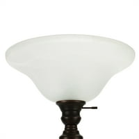 72 Torchiere podna svjetiljka, klasično uspravno stojeće zadatak podne svjetlosti, uljana brončana podna svjetiljka