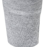 Jsaierl muški džemper pleteni posada vrat Čvrsti gornji vrh dugih rukava Slim Fit Fall i Winter Pulover džemper