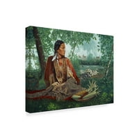 Zaštitni znak likovna umjetnost 'Pocahontas' platno umjetnost Richarda Lucea