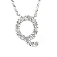 Graciozna srebrna ogrlica s dijamantom od srebra
