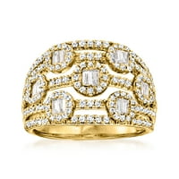 Ross-Simoni 1. Ct. T.W. Dijamantni višestruki prsten u 14kt žutom zlatu za odrasle osobe