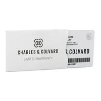 Charles & Colvard 14K bijelo zlato Moissanite okrugle mladenke veličine 6, 2.37CTTW rosa