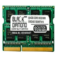 4 GB ram-a za ažuriranje modula memorije HP TouchSmart 600-1120la 204pin PC3 - DDR SO-DIMM 1333 Mhz Black Diamond