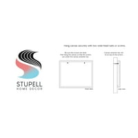 Stupell Industries Sažetak blokiran kvadratni oblik galerije za slikanje omotano platno tiskanje zidne umjetnosti,