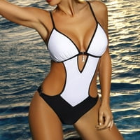 Kupaći kostim žene žene kupaći kostim solidan odijelo podstavljeni kupaći kostim push-up perle bikini zavoj za